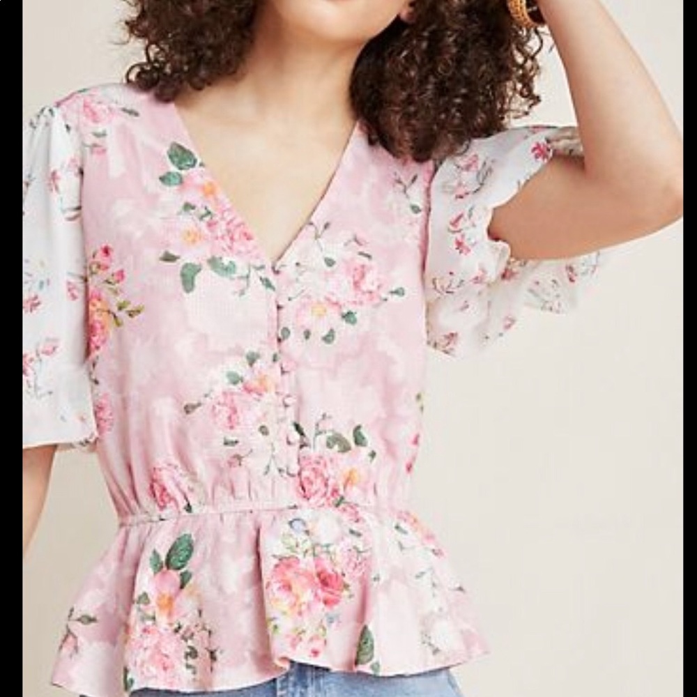 Hemant and Nandita short sleeve blouse